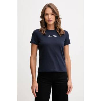 Tommy Hilfiger dámské triko WW0WW47460C1G modré