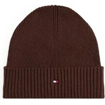 Tommy Hilfiger Flag Pima Cotton Beanie Hnědá