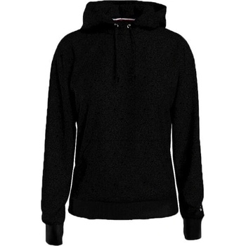 Tommy Hilfiger mikina dámská s kapucí hladká černá