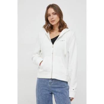 Tommy Hilfiger mikina dámská s kapucí hladká WW0WW39189 béžová