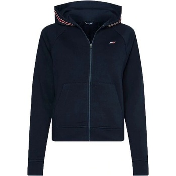 Tommy Hilfiger mikina dámská s kapucí s aplikací tmavomodrá