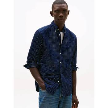 Tommy Hilfiger pánská košile poplin tmavě modrá