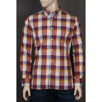 Tommy Hilfiger pánská košile s dlouhým rukávem kostkovaná 008-749