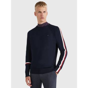 Tommy Hilfiger pánský svetr Global stripe tmavě modrý