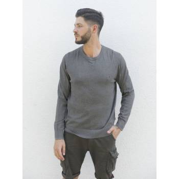 Tommy Hilfiger pánský svetr MW0MW10857 šedý