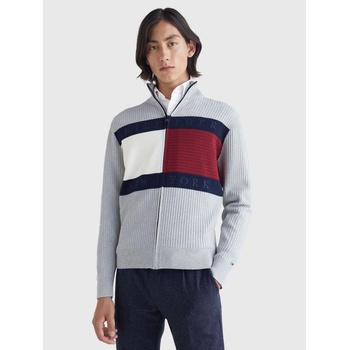 Tommy Hilfiger pánský svetr MW0MW25343 šedý