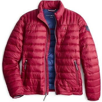 Tommy Hilfiger prošívaná zimní pánská bunda Quilted červená