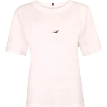Tommy Hilfiger RELAXED TH GRAPHIC TEE bílá