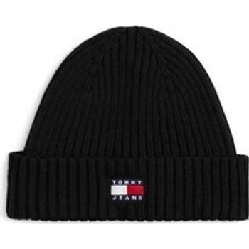 Tommy Hilfiger Tommy Jeans Heritage Core Beanie Černá
