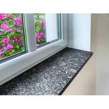 TONE OF STONE Venkovní parapet z přírodního kamene - Žula Steel Grey - kartáčovaný, 10x150x20 mm