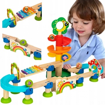 Tooky Toy Kuličková dráha Strom 44 ks