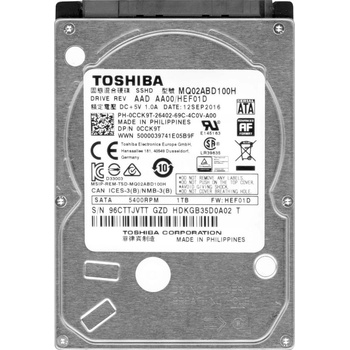 Toshiba 1TB, SATA, MQ02ABD100H