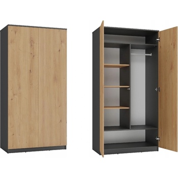 TP Living Malwa 90 cm antracit/dub artisan