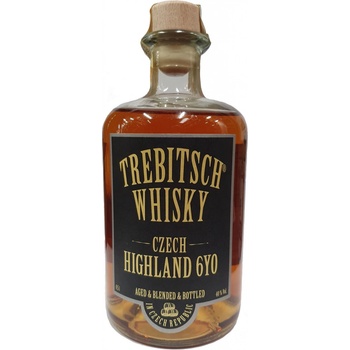TREBITSCH Czech Highland Blended Whisky 6y 40% 0,5 l (holá láhev)