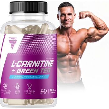 Trec Nutrition L-Carnitine + Green Tea 180 kapslí