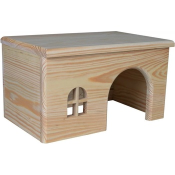 Trixie Dřevěný domek s rovnou střechou pro morčata 28 x 16 x 18 cm