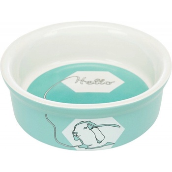 Trixie Keramická miska HELLO COMIC pro králíky 240 ml 11 cm