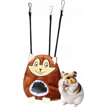 Trixie Plyšová závěsná jeskyň pro drobné hlodavce 11 x 14 cm