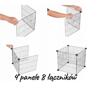 Trixie Prodlužovací sada pro 62460 transparentní kov/plast 35 x 35 cm 4 panely