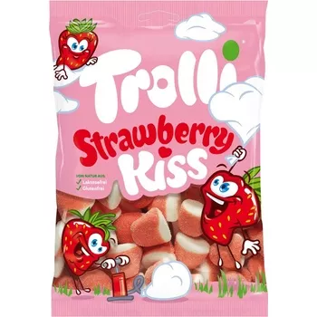 Trolli Kiss Strawberry jahodové pusinky 200 g