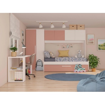TRS TOP SKL SPAIN Aldo Dětský pokoj pro dvě děti v sestavě Artic pink
