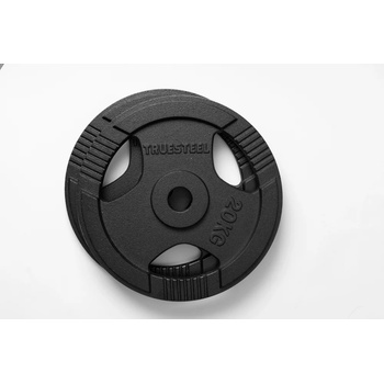 TRUESTEEL Litinové Tri-Grip kotouče 50 mm 15 kg