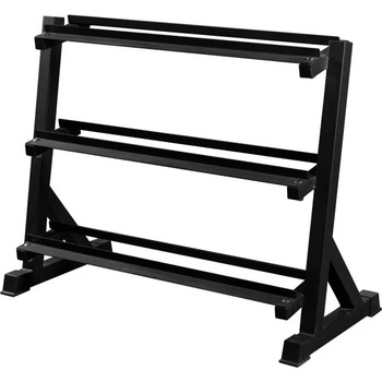 TRUESTEEL Třípatrový stojan na jednoruční činky 100 cm