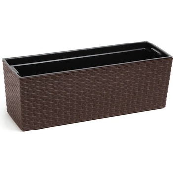 Truhlík Begonia RATAN 19 x 56 x 20 cm hnědý