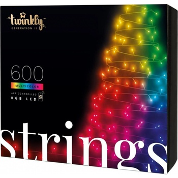 Twinkly TWS600SPP-BEU LED RGB Venkovní vánoční řetěz 600xLED 51,5m IP44 Wi-Fi TW0008