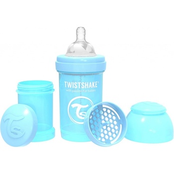 TwistShake Kojenecká láhev AntiColic Modrá 260 ml