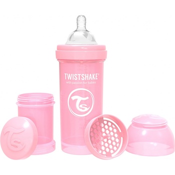 Twistshake Kojenecká láhev AntiColic Pastel Light Pink 260ml