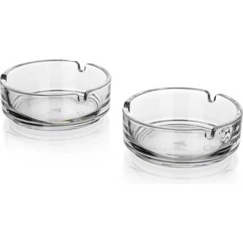 UH Popelník skleněný SUPER VALUE 10 cm čirý 2 ks
