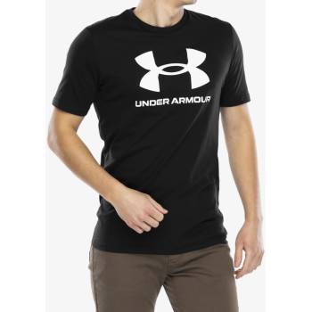 Under Armour Bavlněné tričko UA Logo Short Sleeve black/white