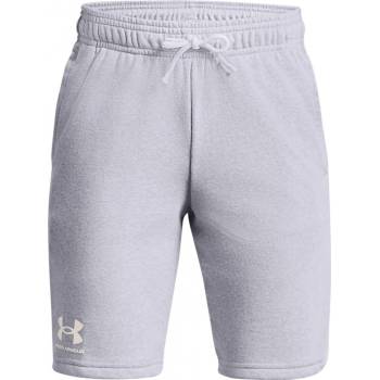 Under Armour boys' UA Rival Terry shorts mod gray light heather/white