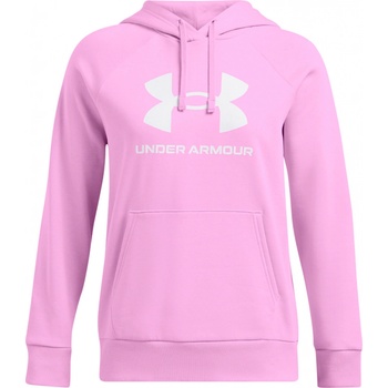 Under Armour dámská mikina UA RIVAL FLEECE BIG LOGO HDY 1379501-638 Růžový