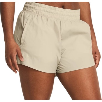 Under Armour dámské kraťasy Flex Woven 3in Crinkle Béžové