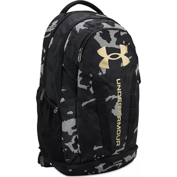 Under Armour Hustle 5.0 Backpack 1361176-007 Black Black Metallic Gold 29 l