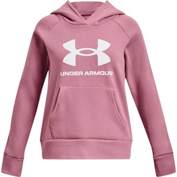 Under Armour mikina Ua Rival fleece Bl Hoodieâ 1379615 Růžová Loose Fit