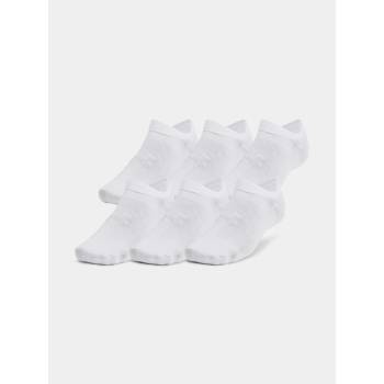 Under Armour Sada 6 párů kotníkových ponožek Ua Essential No Show 6Pk 1382611-100 Bílá