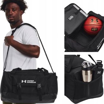 Under Armour UA Gametime Small Duffle Bag černá/bílá 38 L