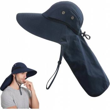 Unisex rybářská čepice sluneční klobouk proti UV záření s ochranou krku
