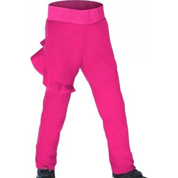 Unuo dětské softshellové kalhoty Fantasy s fleecem pružné fuchsiová