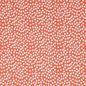 Úplet lososový, bílý puntík, š.150