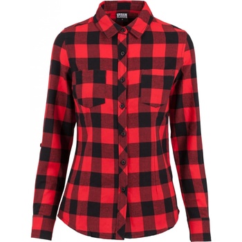 Urban Classics dámská košile UC Ladies tmavě červená