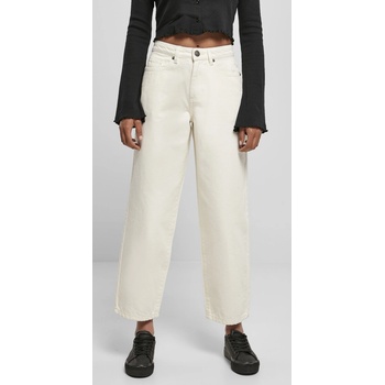 Urban Classics High Waist Wide Leg Cropped denim/TB4541 White/Sand