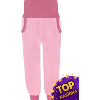 V Mart Starorůžové softshellové kalhoty s fleecem růžová