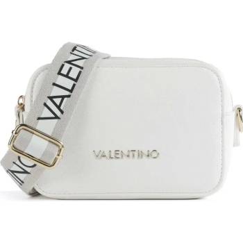 Valentino Bags crossbody kabelka double zip dva popruhy bílá