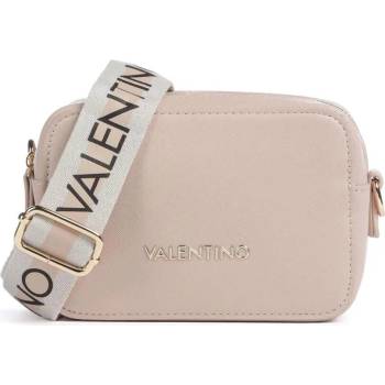 Valentino Bags crossbody kabelka double zip dva popruhy růžová