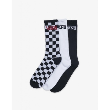 Vans ponožky CLASSIC CREW 3 Pack Blk/Check/Wht