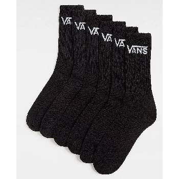 Vans ponožky Classic Crew 6 párů Black